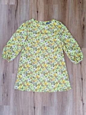 ModCloth Yellow Floral Midi Dress